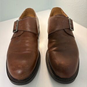 Kenneth Cole New York Men's Brown Single Monk Strap Oxfords